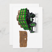 Saint Patrick Vintager Cartoon Weihnachtsfeuerwage (Vorne/Hinten)