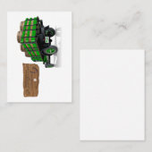 Saint Patrick Vintager Cartoon Weihnachtsfeuerwage Visitenkarte (Vorne/Hinten)