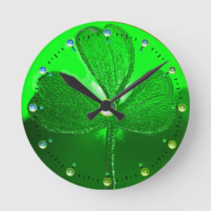 SAINT PATRICK'S CELTIC HEART,GREEN SHAMROCK RUNDE WANDUHR