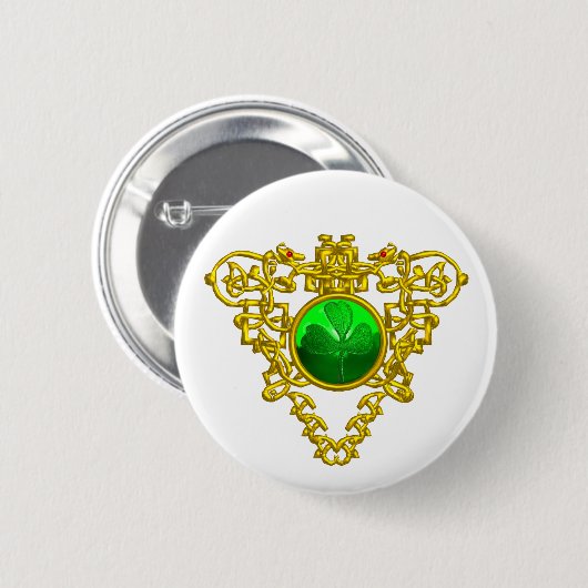 SAINT PATRICK'S CELTIC HERART BUTTON (Vorne & Hinten)