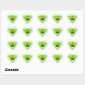 SAINT PATRICK'S CELTIC HERART Herz-Aufkleber (Blatt)