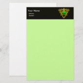 SAINT PATRICK'S CELTIC HERART, KLEEBLATT BRIEFPAPIER (Vorne/Hinten)