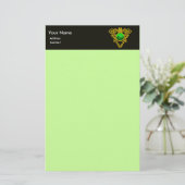 SAINT PATRICK'S CELTIC HERART, KLEEBLATT BRIEFPAPIER (Stehend Vorderseite)