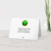 SAINT PATRICK'S CELTIC HERART, KLEEBLATT KARTE (Rückseite)