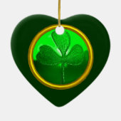 SAINT PATRICK'S CELTIC HERART-Kleeblatt Keramikornament (Hinten)