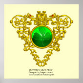 SAINT PATRICK'S CELTIC HERART, KLEEBLATT POSTER (Vorne)