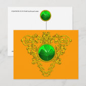 SAINT PATRICK'S CELTIC HERART POSTKARTE (Vorne/Hinten)