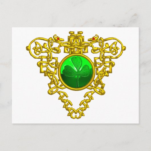 SAINT PATRICK'S CELTIC HERART POSTKARTE (Vorderseite)
