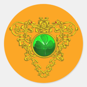 SAINT PATRICK'S CELTIC HERART RUNDER AUFKLEBER