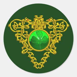 SAINT PATRICK'S CELTIC HERART RUNDER AUFKLEBER