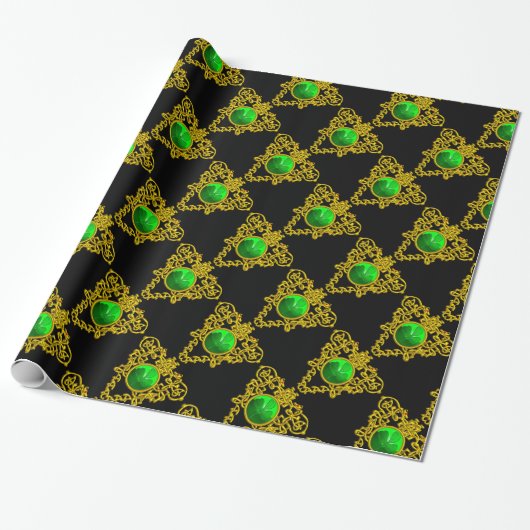 SAINT PATRICK'S CELTIC HERART Saint Patrick's Day Geschenkpapier (Ungerollt)