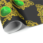 SAINT PATRICK'S CELTIC HERART Saint Patrick's Day Geschenkpapier (Rolleneckpunkt)