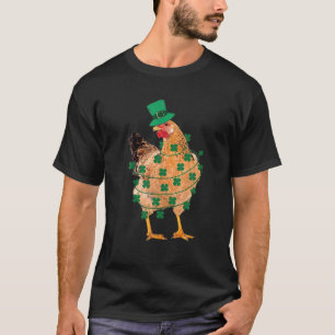 Saint Patrick's Chicken Irish Kleeblatt Niedlich H T-Shirt