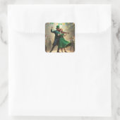 Saint Patrick's Dance Quadratischer Aufkleber (Tasche)