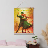 Saint Patrick's Dance Wandteppich Mit Holzrahmen (Schlafzimmer)