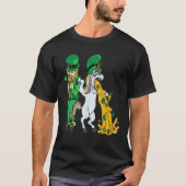 Saint Patrick's Day Betrunken Unicorn Leprechaun H T-Shirt (Vorderseite)