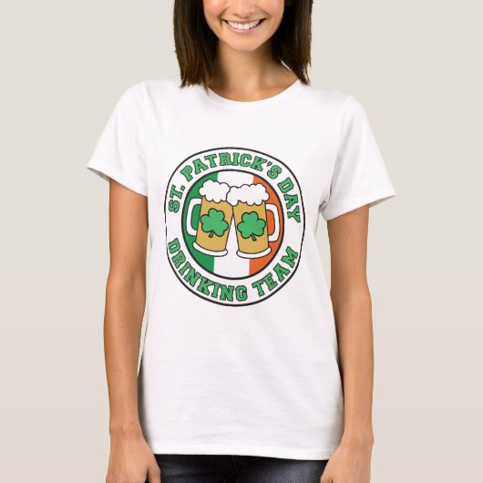 Saint Patrick's Day Drinking Team T-Shirt (Vorderseite)