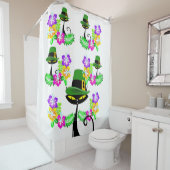 Saint Patrick's Day Dusche Vorhang Katze Blumen (Beispiel)