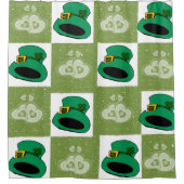 Saint Patrick's Day Duschvorhang Hats Herz (Vorderseite)