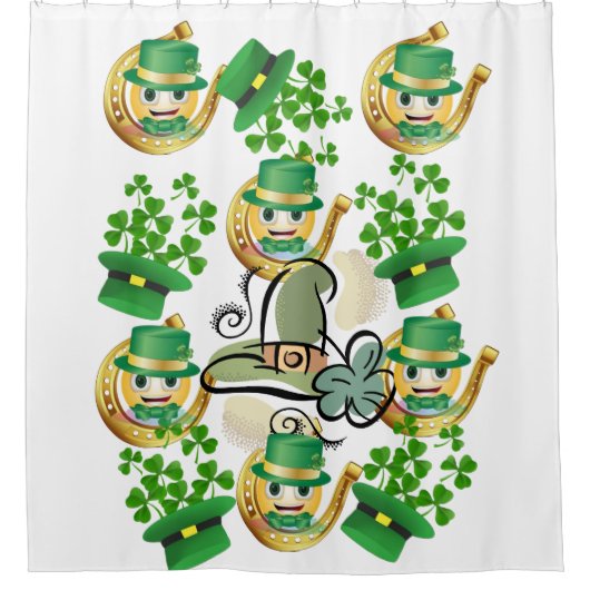 Saint Patrick's Day Duschvorhang Horseshoe (Vorderseite)