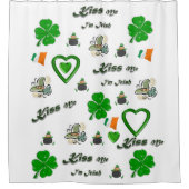 Saint Patrick's Day Duschvorhang Kiss Me (Vorderseite)