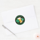 Saint Patrick's Day flüssiges Glück Runder Aufkleber (Umschlag)