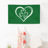 Saint Patrick's Day Funny Kleeblatt Herz Irish Banner (Insitu)