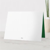 Saint Patrick's Day Funny Kleeblatt Herz Irish Karte (Rückseite)