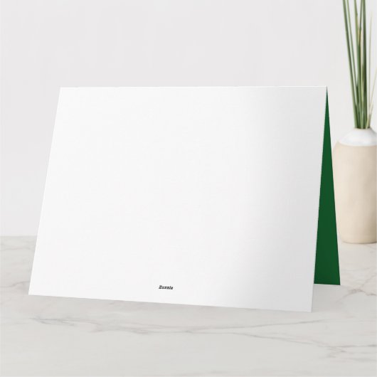 Saint Patrick's Day Funny Kleeblatt Herz Irish Karte (Rückseite)