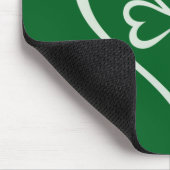 Saint Patrick's Day Funny Kleeblatt Herz Irish Mousepad (Ecke)