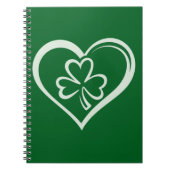 Saint Patrick's Day Funny Kleeblatt Herz Irish Notizblock (Vorderseite)