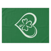 Saint Patrick's Day Funny Kleeblatt Herz Irish Tischdecke (Vorderseite (Horizontal))