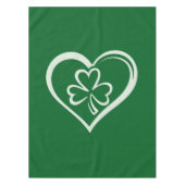 Saint Patrick's Day Funny Kleeblatt Herz Irish Tischdecke (Vorderseite)