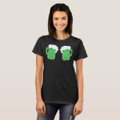 Saint Patrick's Day Graphic Beer Drinking Green T-Shirt (Vorne ganz)