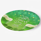 Saint Patrick's Day Green Beer Party Pappteller (Schrägansicht)