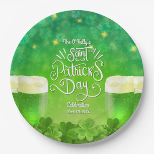 Saint Patrick's Day Green Beer Party Pappteller