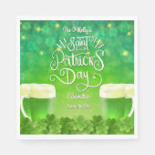 Saint Patrick's Day Green Beer Party Serviette (Vorderseite)