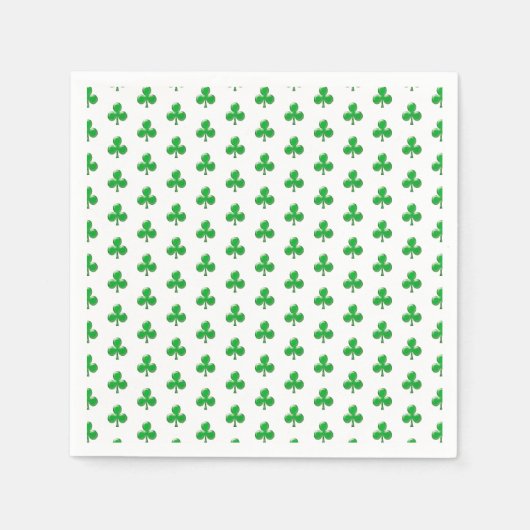 Saint Patrick's Day Green Irish Klee Kleeblatt Serviette (Vorderseite)