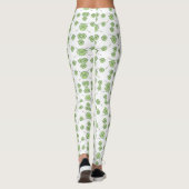 Saint Patrick's Day Green Kleeblatt Clover Leggings (Rückseite)