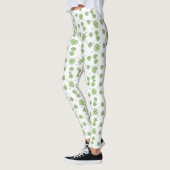Saint Patrick's Day Green Kleeblatt Clover Leggings (Links)