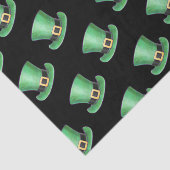 Saint Patrick's Day Green Top Hat Muster auf schwa Seidenpapier (Ausschnitt)