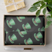 Saint Patrick's Day Green Top Hat Muster auf schwa Seidenpapier (Geschenk)