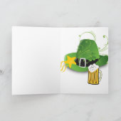 Saint Patrick's Day Grußkarte Hat Beer Karte (Innenseite)