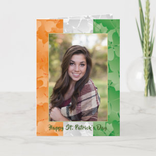 Saint Patrick's Day irische Flagge Kleeblatt Bilde Karte