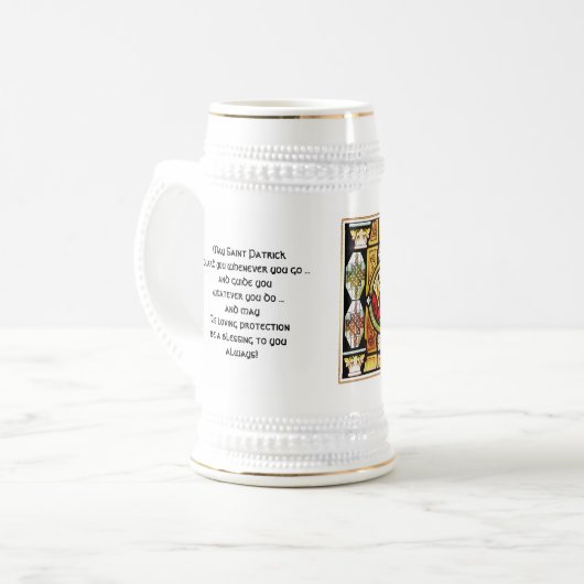 Saint Patrick's Day Irish Blessings Gift Bierglas (Vorderseite Links)