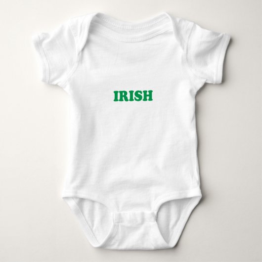 Saint Patrick's Day Irish Green Baby Strampler (Vorderseite)