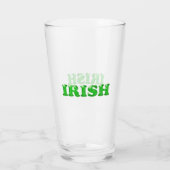 Saint Patrick's Day Irish Green Briefe Clear Beer Glas (Rückseite)