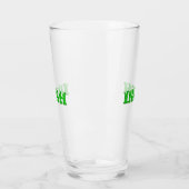 Saint Patrick's Day Irish Green Briefe Clear Beer Glas (Links)