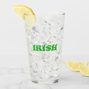 Saint Patrick's Day Irish Green Briefe Clear Beer Glas