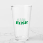 Saint Patrick's Day Irish Green Briefe Clear Beer Glas (Vorderseite)